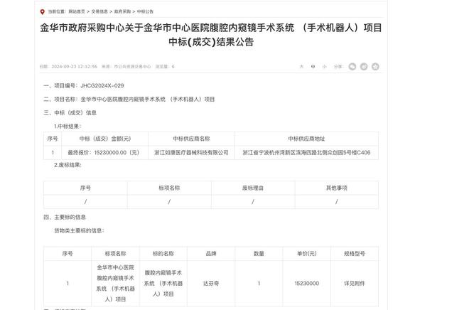 国产版达芬奇手术机器人价格跳水，是价格战要来了吗？