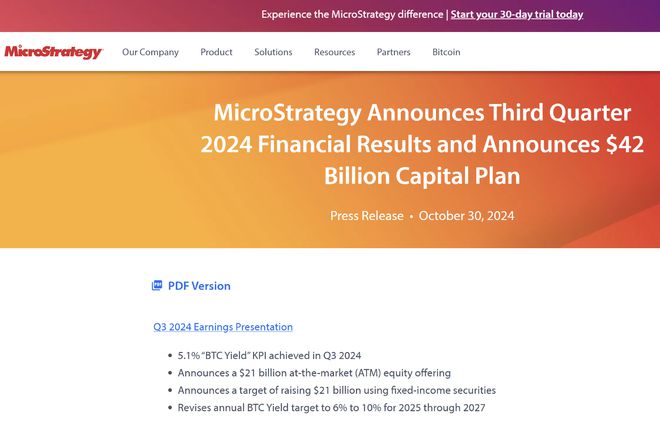 比特币“大户”MicroStrategy大胆宣布：未来三年将加码420亿美元！