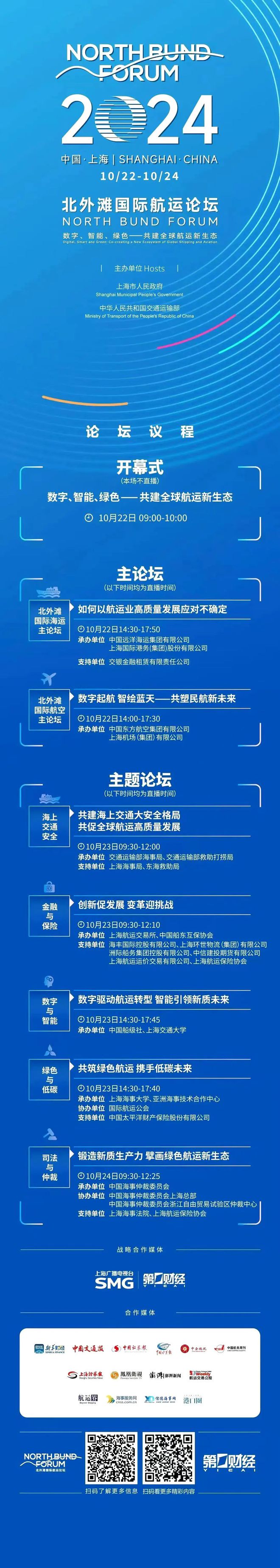 数字、智能、绿色 共建全球航运新生态 | 2024北外滩国际航运论坛明日开幕