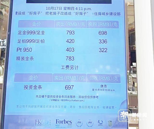 金价逼近800元/克，杭州95后店主：之前花了180多万囤金