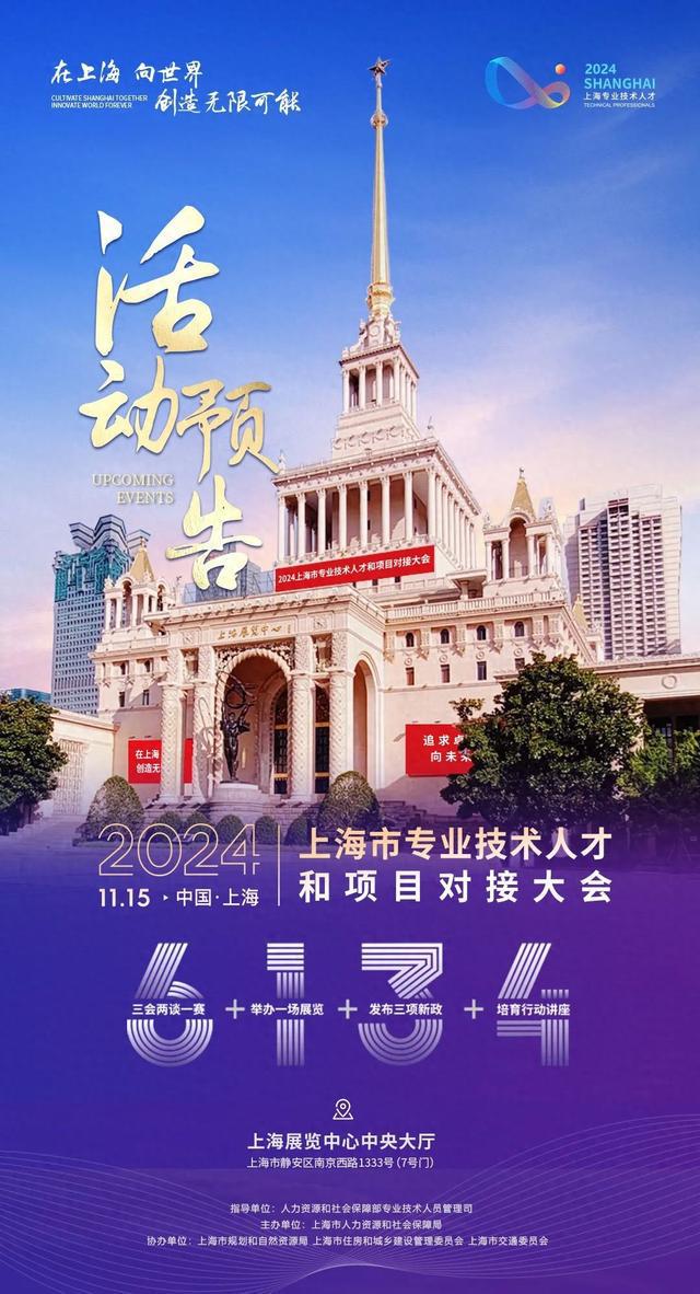 激发创新创业创造活力，上海市专业技术人才和项目对接大会创新呈现