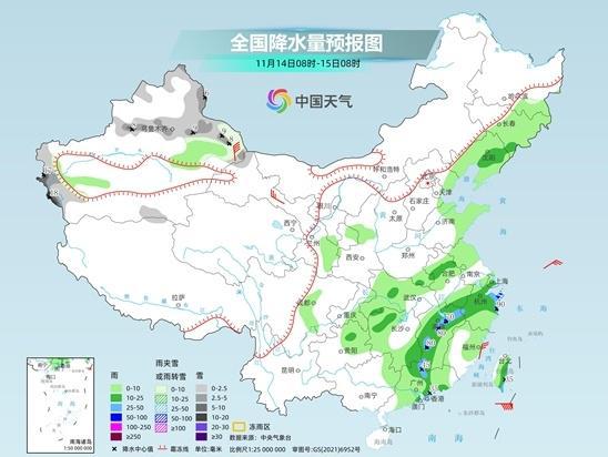 中东部暖热正式进入倒计时 明起新一轮大范围雨雪来袭